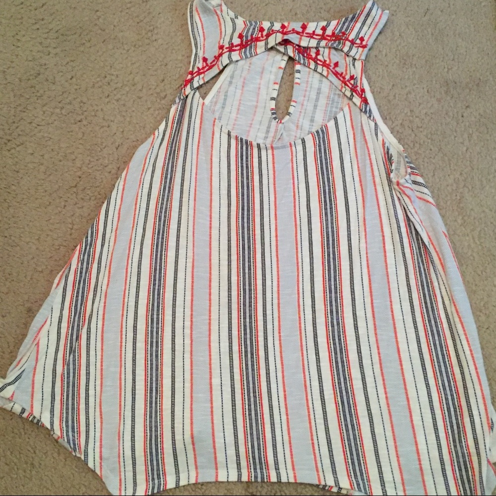 Top with open above chest